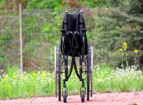 złożony wózek inwalidzki lekki